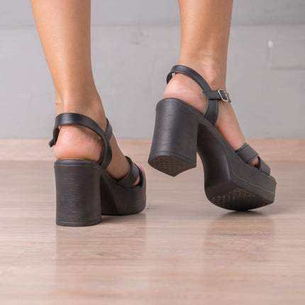Sandalia Sthuani - Negro - Tienda Nébula