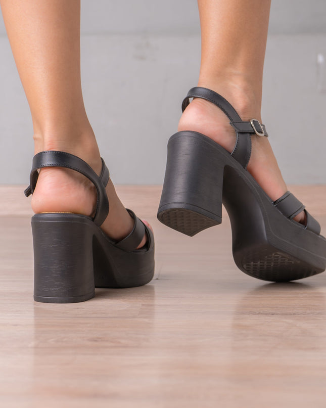 Sandalia Sthuani - Negro - Tienda Nébula