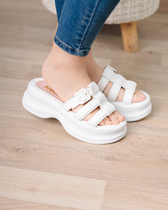 Sandalia Svetlana - Blanco - Tienda Nébula