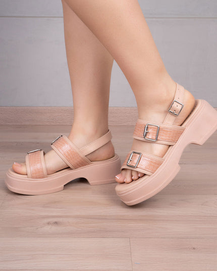 Sandalia Tripoli - Nude - Tienda Nébula