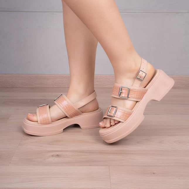 Sandalia Tripoli - Nude - Tienda Nébula
