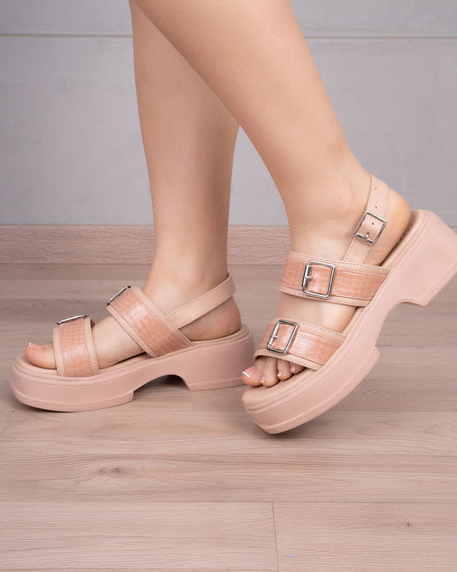 Sandalia Tripoli - Nude - Tienda Nébula