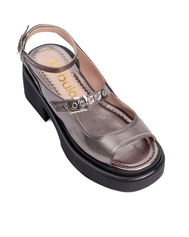 Sandalia Vasela - Plateado - Tienda Nébula