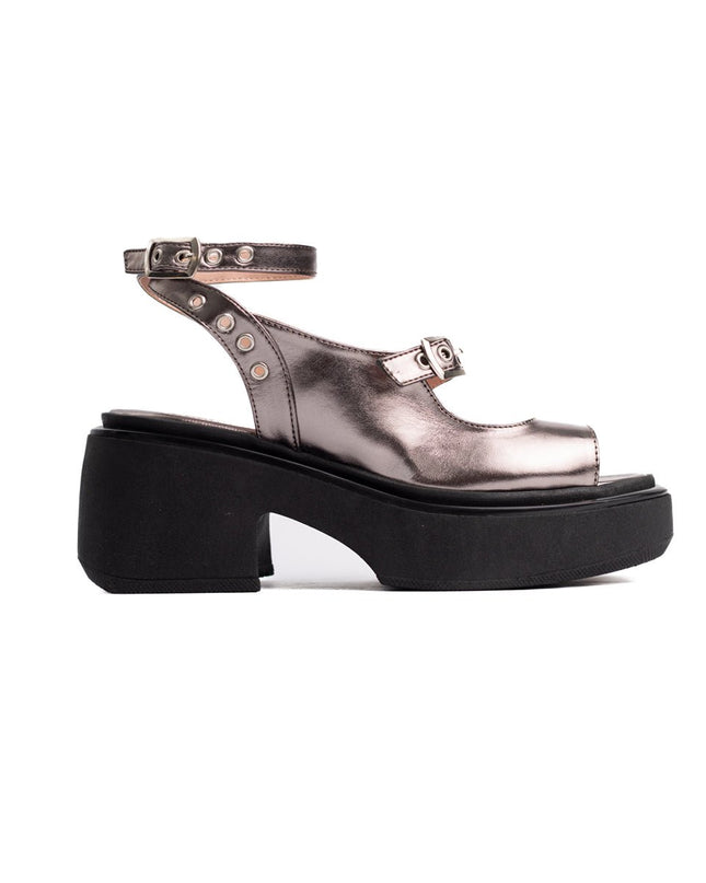 Sandalia Vasela - Plateado - Tienda Nébula