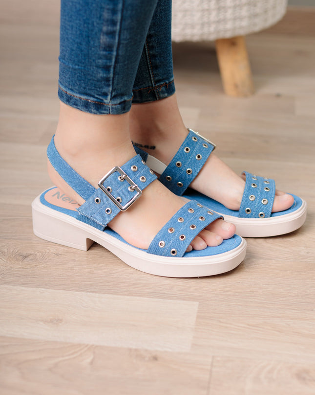 Sandalia Vastian - Denim - Tienda Nébula
