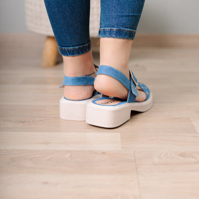 Sandalia Vastian - Denim - Tienda Nébula
