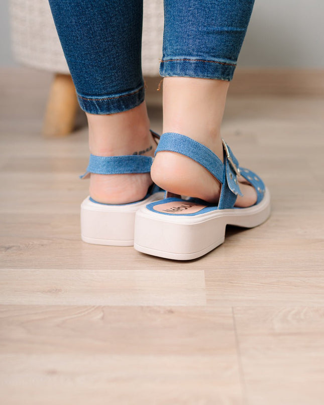 Sandalia Vastian - Denim - Tienda Nébula