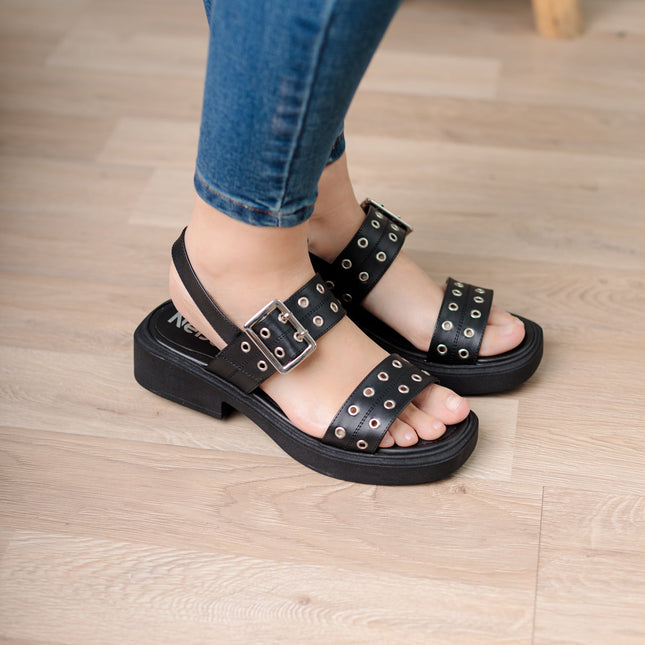 Sandalia Vastian - Negro - Tienda Nébula