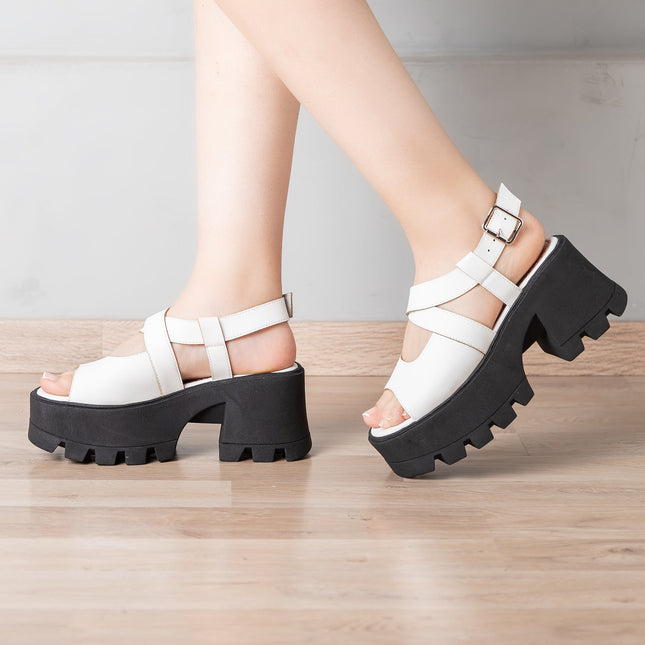 Sandalia Venus - Blanco - Tienda Nébula