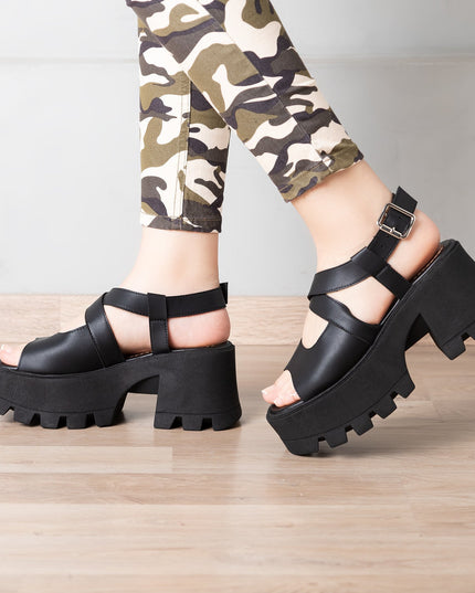 Sandalia Venus - Negro - Tienda Nébula