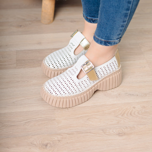 Sandalia Vesty - Blanco - Tienda Nébula