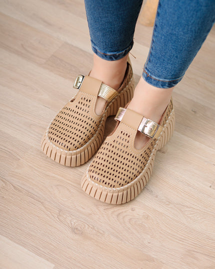 Sandalia Vesty - Camel - Tienda Nébula