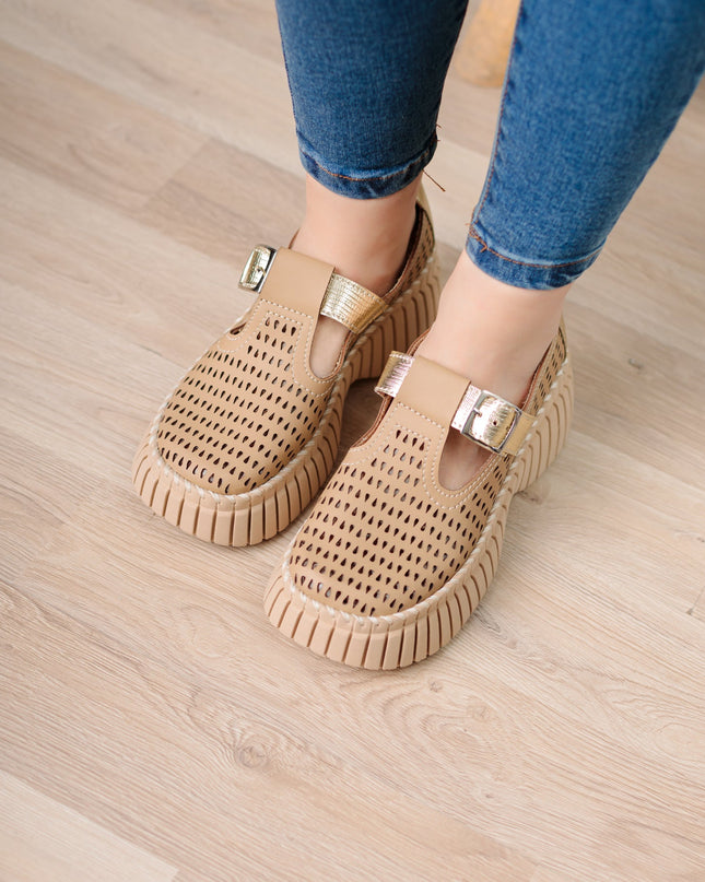 Sandalia Vesty - Camel - Tienda Nébula
