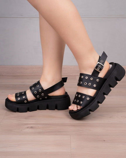 Sandalia Yuba - Negro - Tienda Nébula