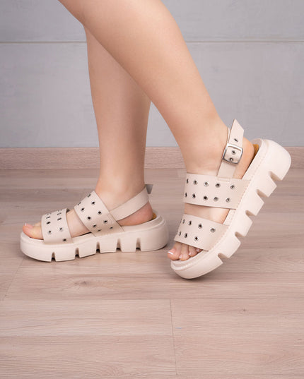 Sandalia Yuba - Nude - Tienda Nébula