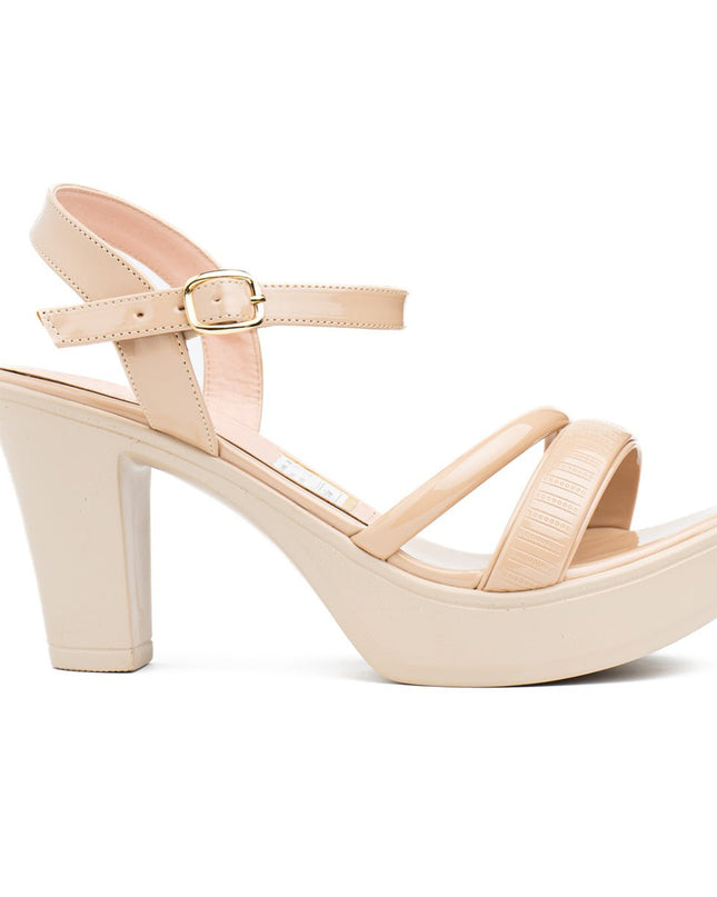 Sandalia Zandi - Beige Charol - Tienda Nébula