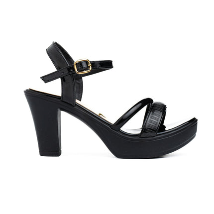 Sandalia Zandi - Negro Charol - Tienda Nébula