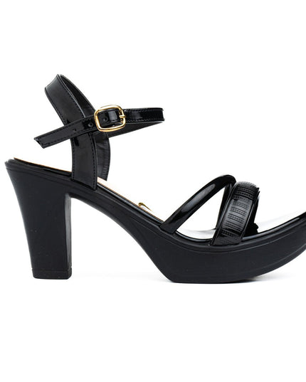 Sandalia Zandi - Negro Charol - Tienda Nébula