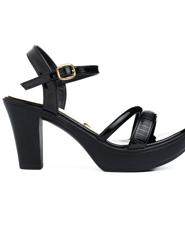 Sandalia Zandi - Negro Charol - Tienda Nébula