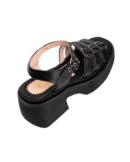 Sandalia Zlata - Negro - Tienda Nébula