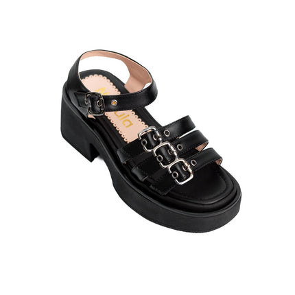 Sandalia Zlata - Negro - Tienda Nébula