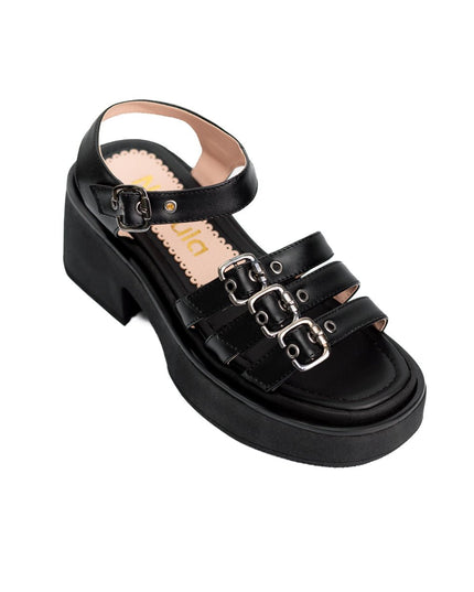 Sandalia Zlata - Negro - Tienda Nébula
