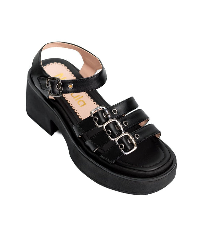 Sandalia Zlata - Negro - Tienda Nébula