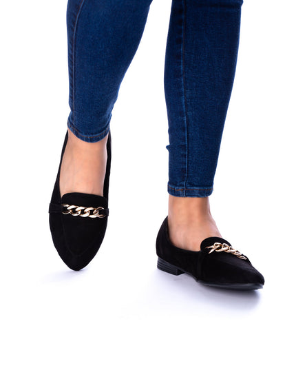 Sandalia Zurich - Negro Gamuza - Tienda Nébula