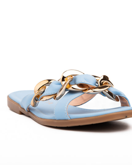 Sandalias Casuales Mujer Lagos - Celeste