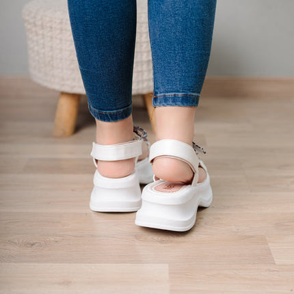 Sandalias Dusa - Blanco - Tienda Nébula