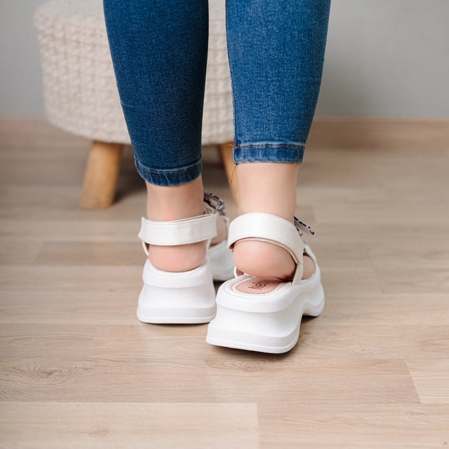 Sandalias Dusa - Blanco - Tienda Nébula