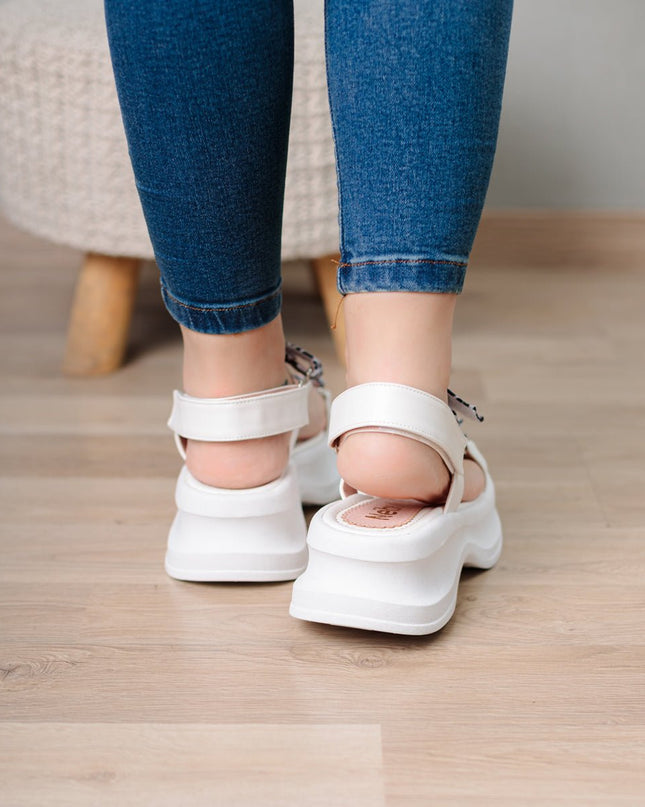 Sandalias Dusa - Blanco - Tienda Nébula