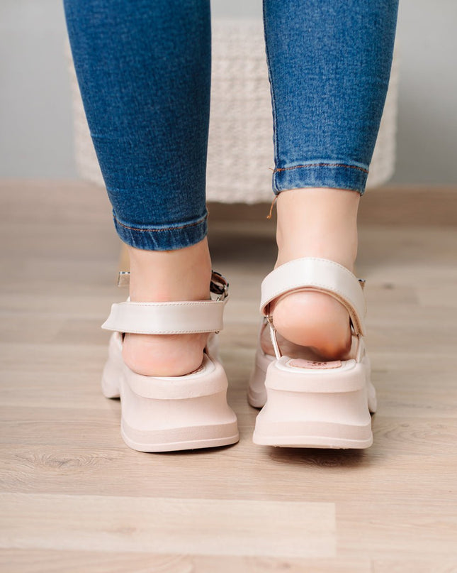 Sandalias Dusa - Hueso - Tienda Nébula