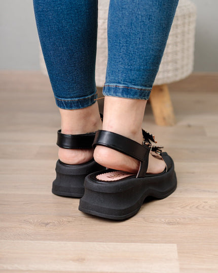 Sandalias Dusa - Negro - Tienda Nébula
