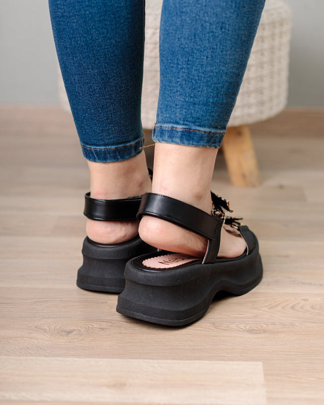 Sandalias Dusa - Negro - Tienda Nébula