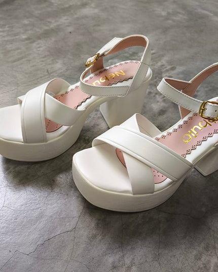 Sandalias Guivin - Blanco (Yayita) - Tienda Nébula