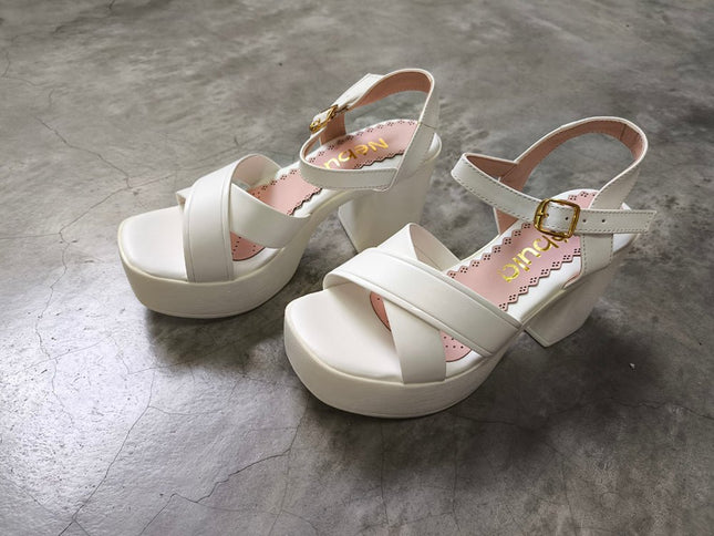 Sandalias Guivin - Blanco (Yayita) - Tienda Nébula