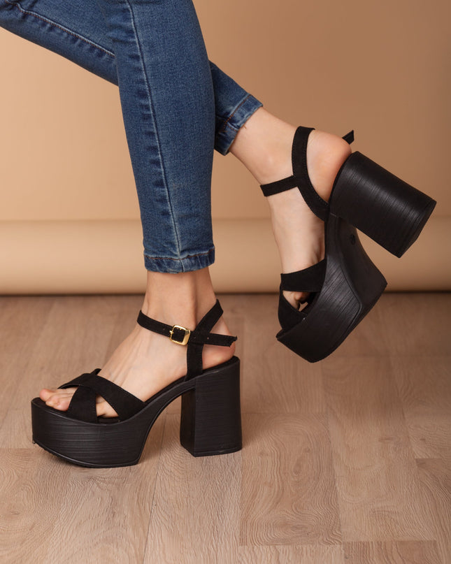 Sandalias Queens - Negro - Tienda Nébula
