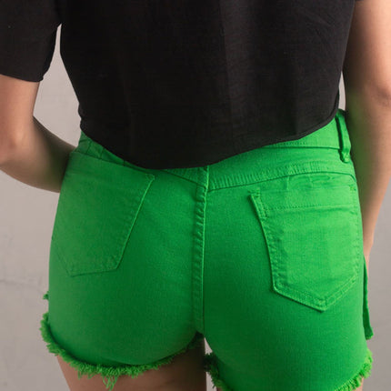Short Melody - Verde Perico - Tienda Nébula