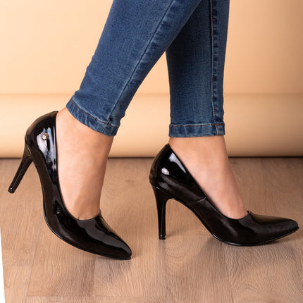 Stilettos Florina - Negro Charol - Tienda Nébula