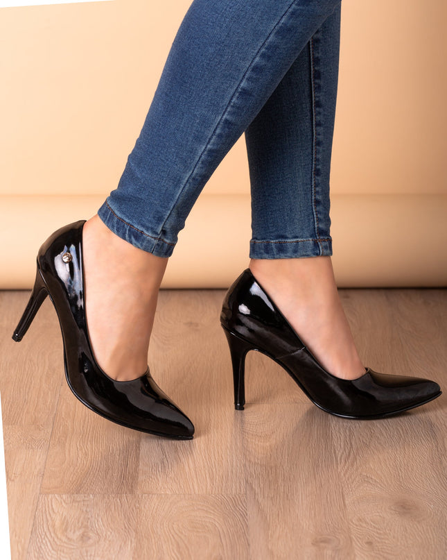 Stilettos Florina - Negro Charol - Tienda Nébula