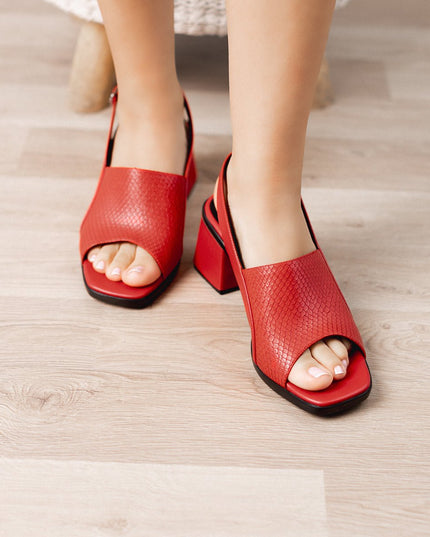 Stilettos Mili - Rojo - Tienda Nébula