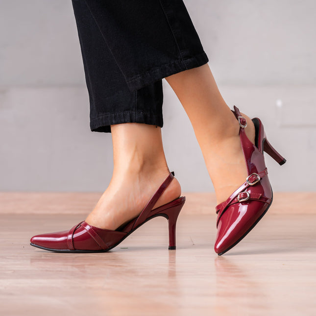 Stilettos Numariah - Vino - Tienda Nébula