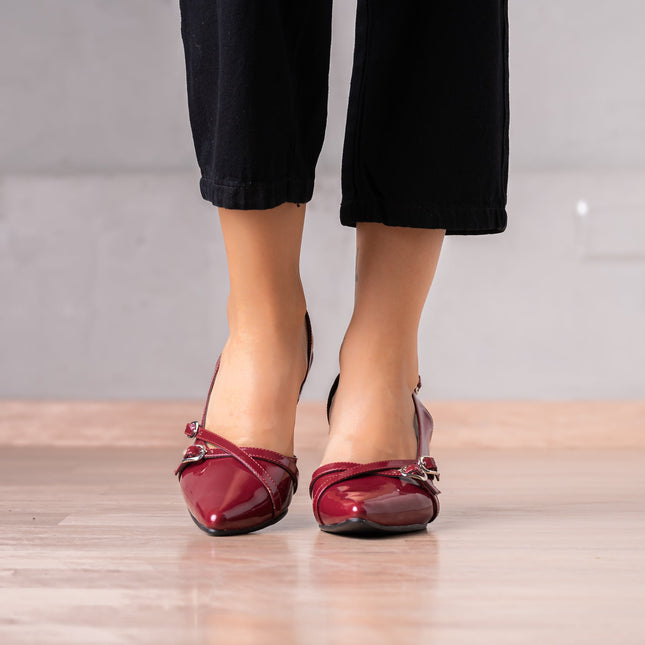 Stilettos Numariah - Vino - Tienda Nébula