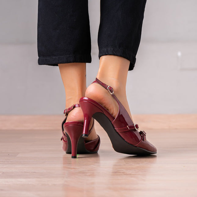 Stilettos Numariah - Vino - Tienda Nébula