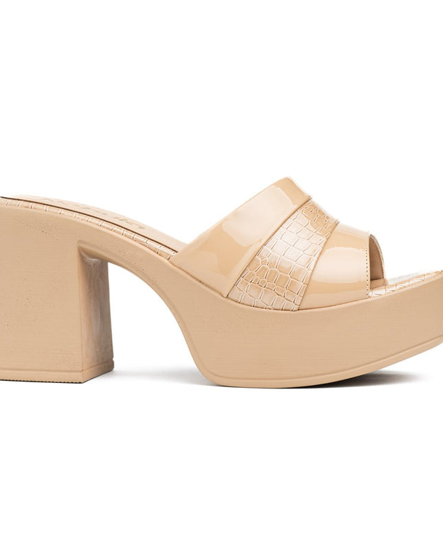 Stilettos Yeshuat - Beige Charol - Tienda Nébula