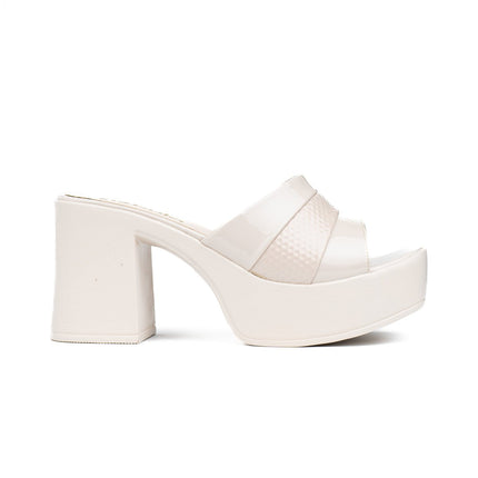 Stilettos Yeshuat - Hueso Charol - Tienda Nébula