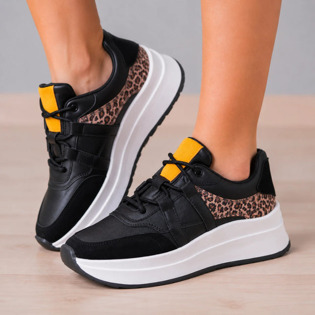 Zapatillas Urbanas Mujer Thani - Negro Print 2
