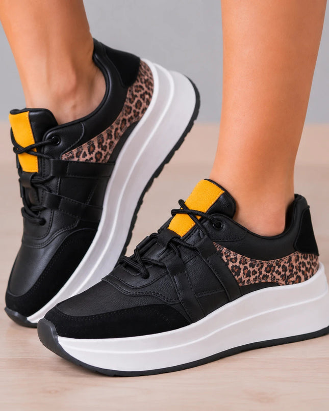 Zapatillas Urbanas Mujer Thani - Negro Print 2