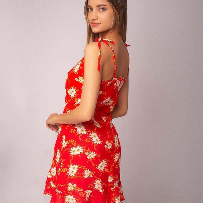 Vestido Florita - Rojo - Tienda Nébula